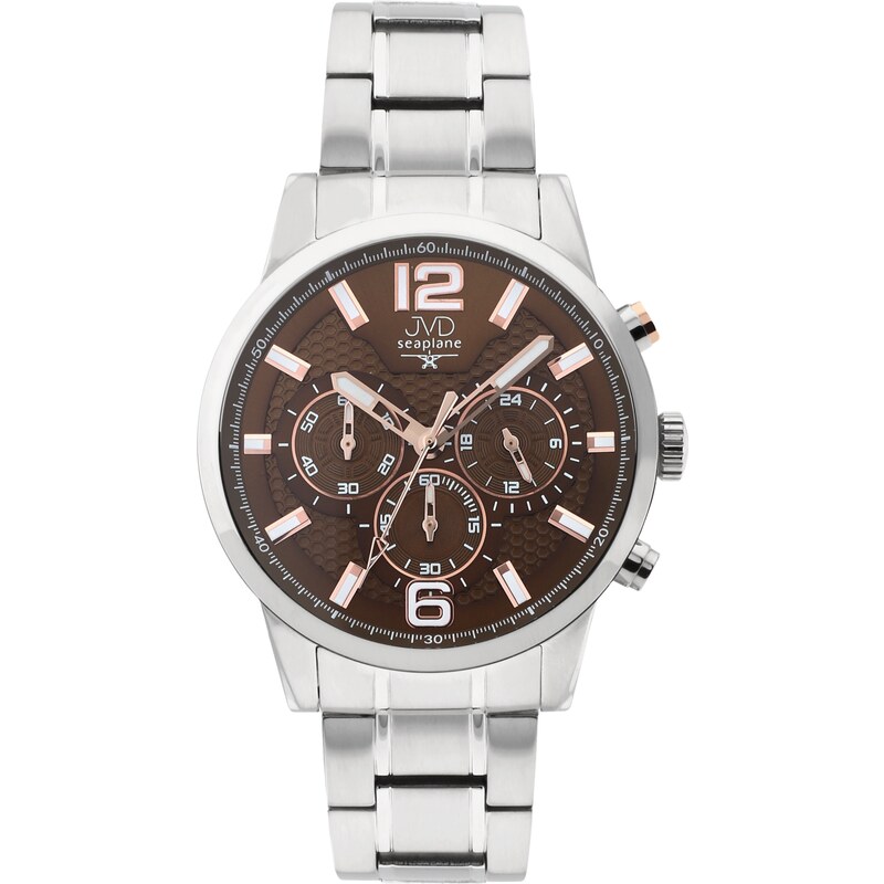 Pánské vodotěsné náramkové hodinky JVD JE1006.3 - chronograf
