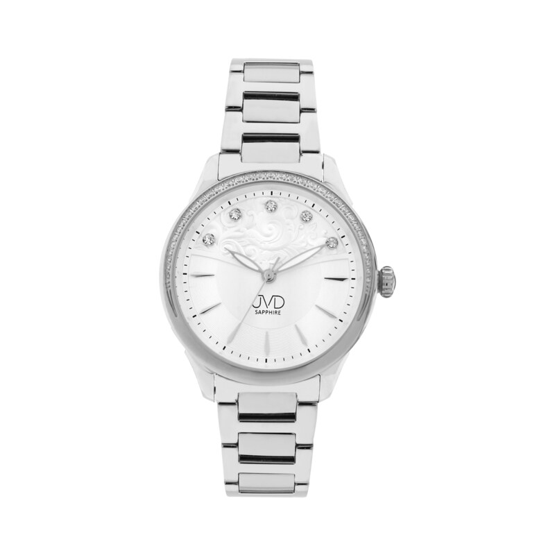 Dámské náramkové designové hodinky JVD JG1009.1 se zirkony na lunetě i 36189573