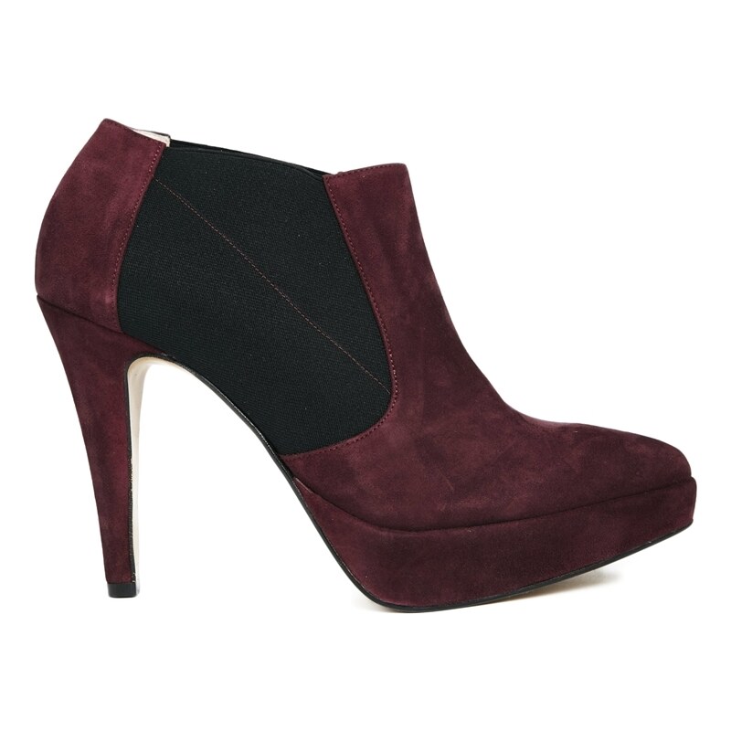 Ganni Carmen Heeled Shoe Boots - Red