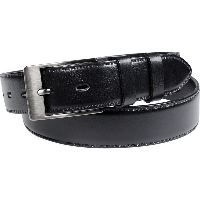 Pánský kožený opasek Penny Belts Vincent černý