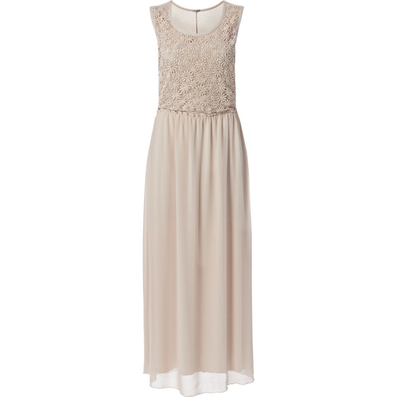 Intimissimi Long Dress with Macramé and Georgette Panel Detail
