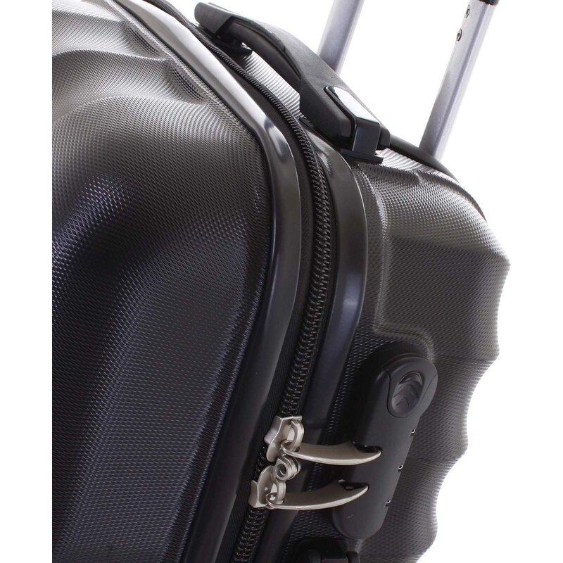 Originální pevný cestovní kufr černý - Ormi Sheli S černá