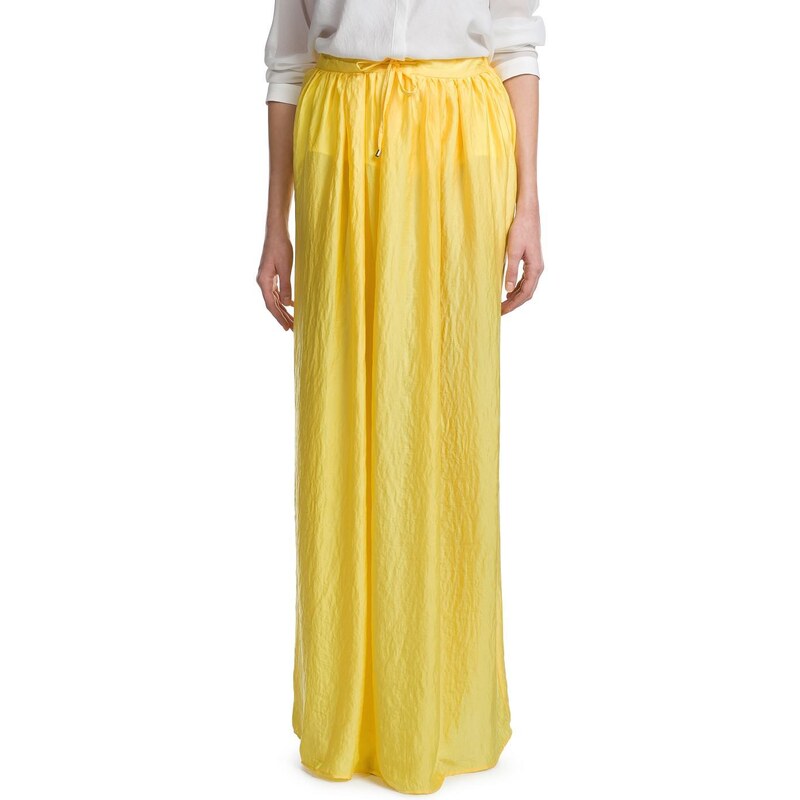 Mango Satin long skirt