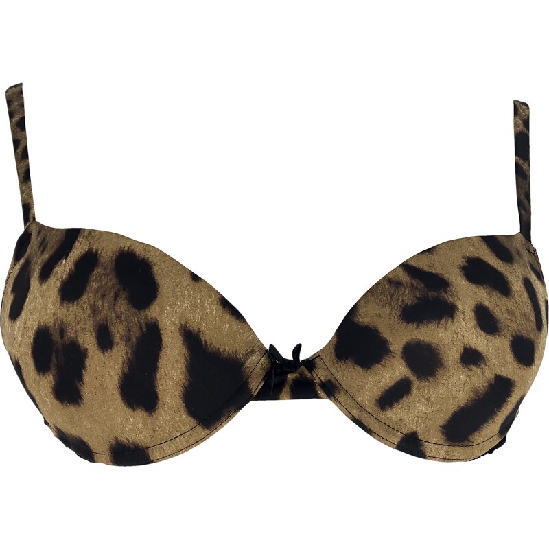 Dámská podprsenka DGWFBM21641 leopardí vzor - Dolce & Gabbana