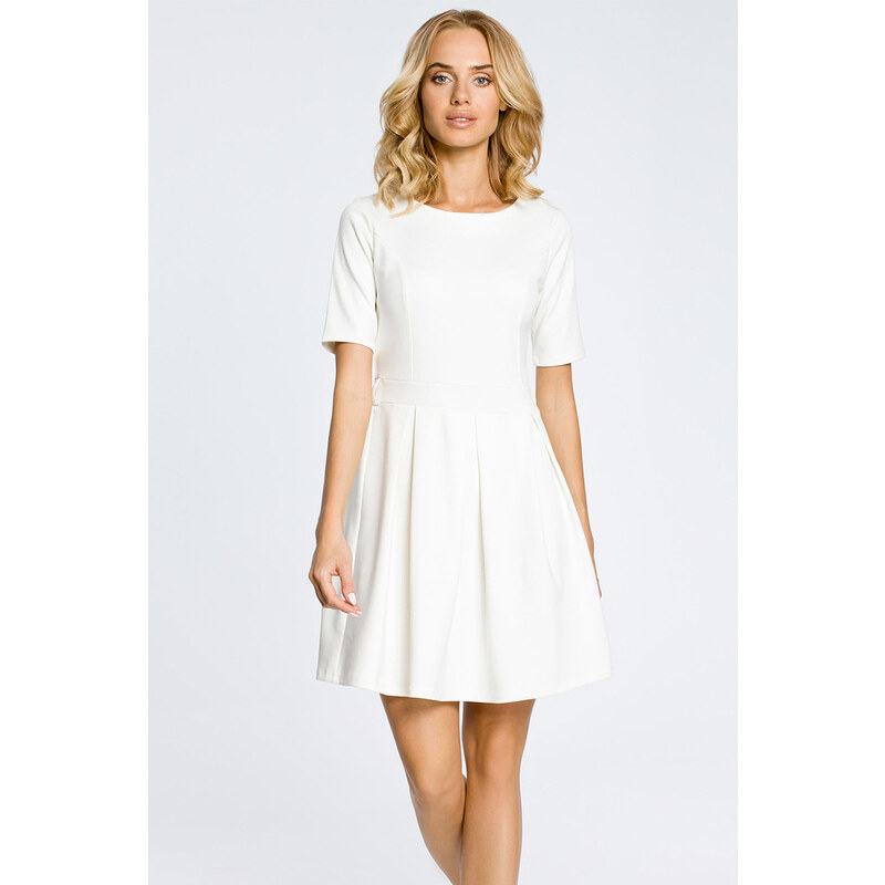 Bílé šaty MOE 018