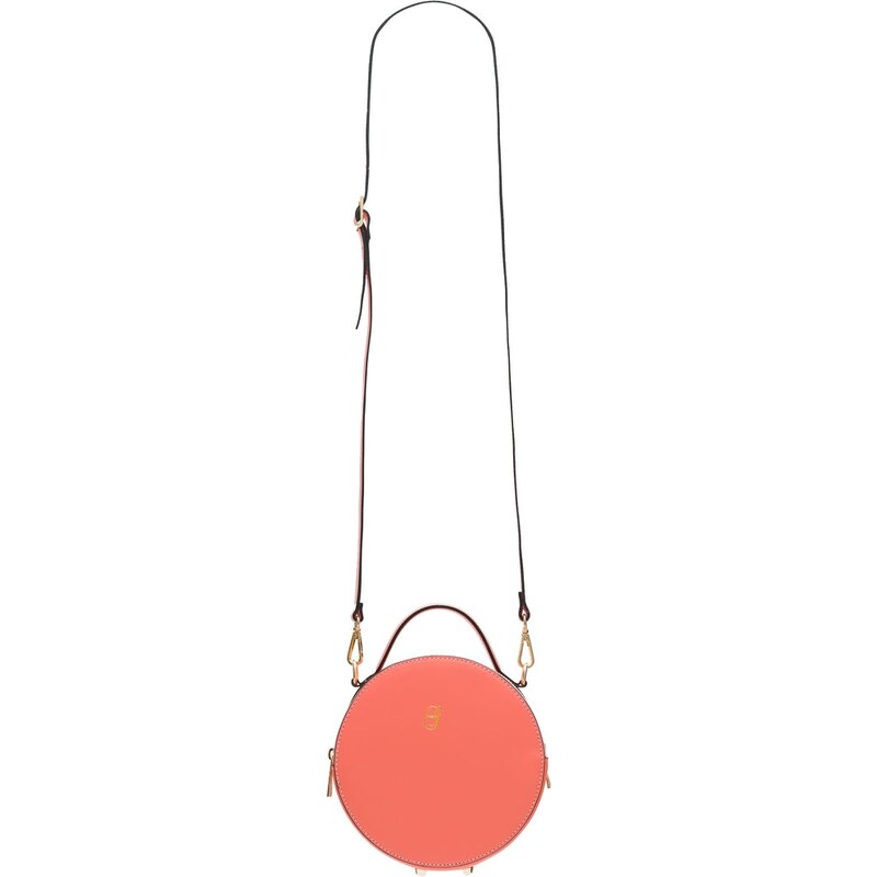 Glamorous by GLAM Dámská kožená crossbody kabelka kulatý matná - 36215859