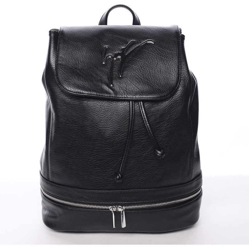 Trendy dámský městský batoh černý - Silvia Rosa Karely černá 112756393