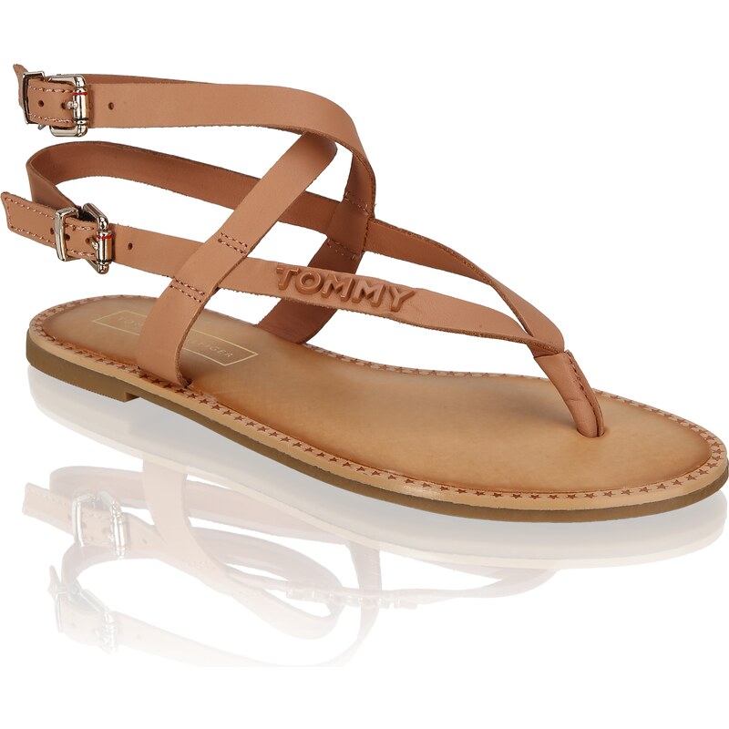 Tommy Hilfiger ICONIC FLAT STRAPPY SANDAL GLAMI.cz