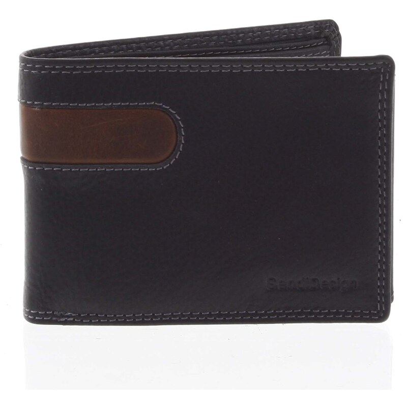 Business pánská kožená peněženka černá - SendiDesign Joel černá