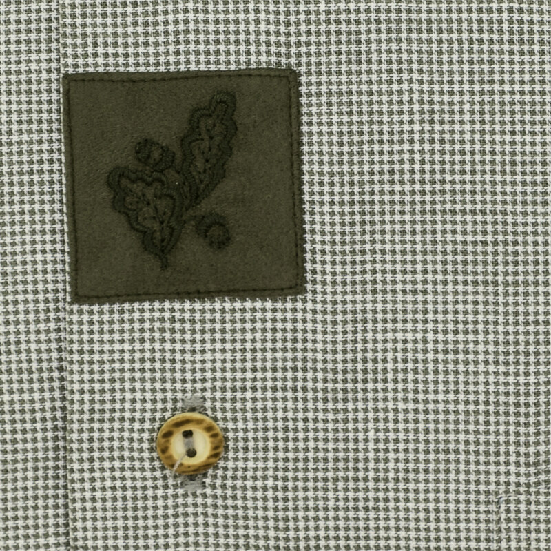 LUKO pánská myslivecká košile 164113 jemné zelené káro krátký rukáv regular fit vel. 41