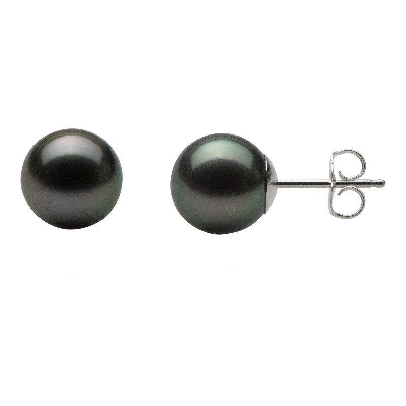 BM Jewellery Náušnice keramické černá perla malá ⌀ 0,6 cm S702050