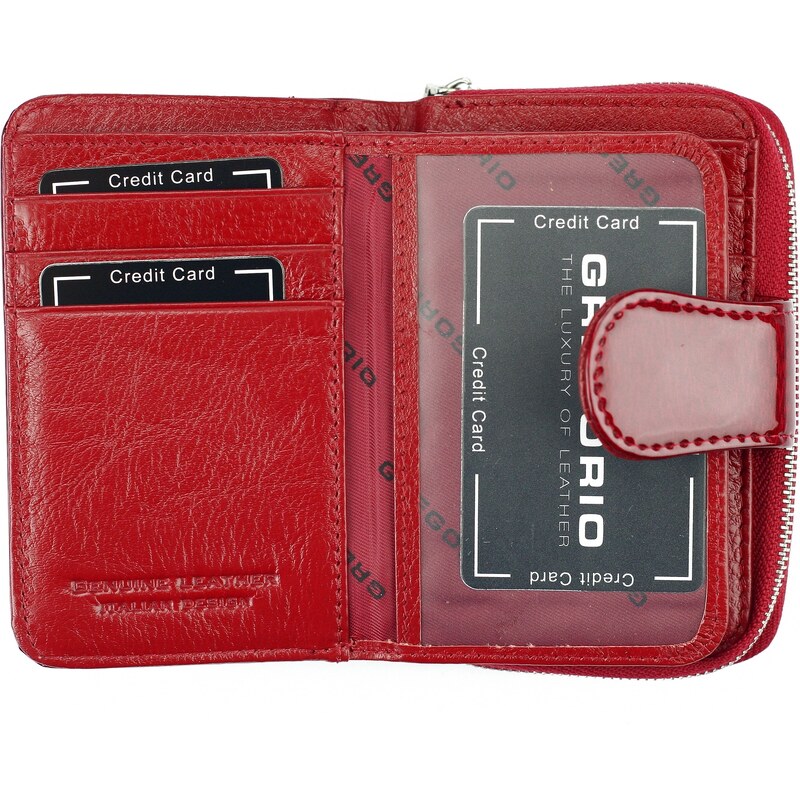 Dámská kožená peněženka Gregorio PT-115 červená