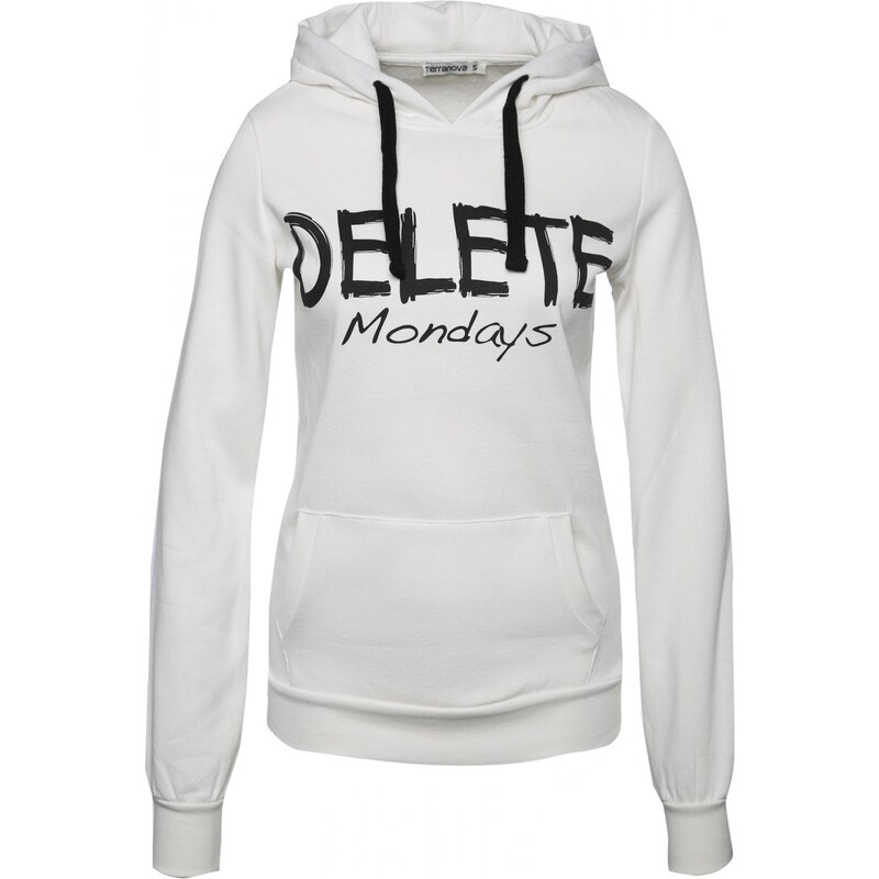 Terranova Sweatshirt with writing and hood