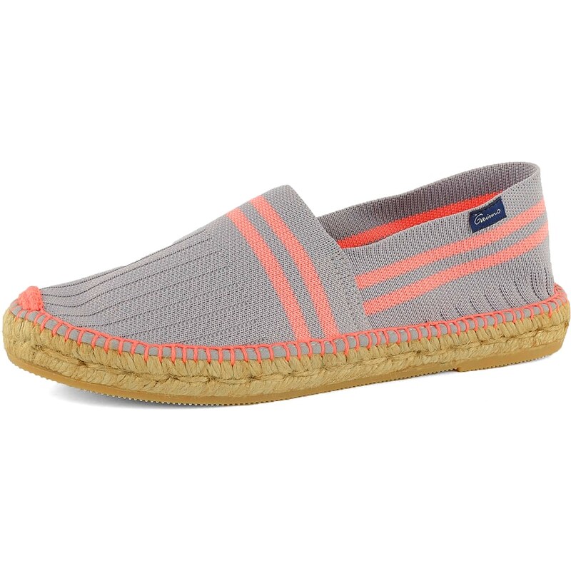 Gaimo Espadrilles mokasíny s proužky Atria Gris 109401949