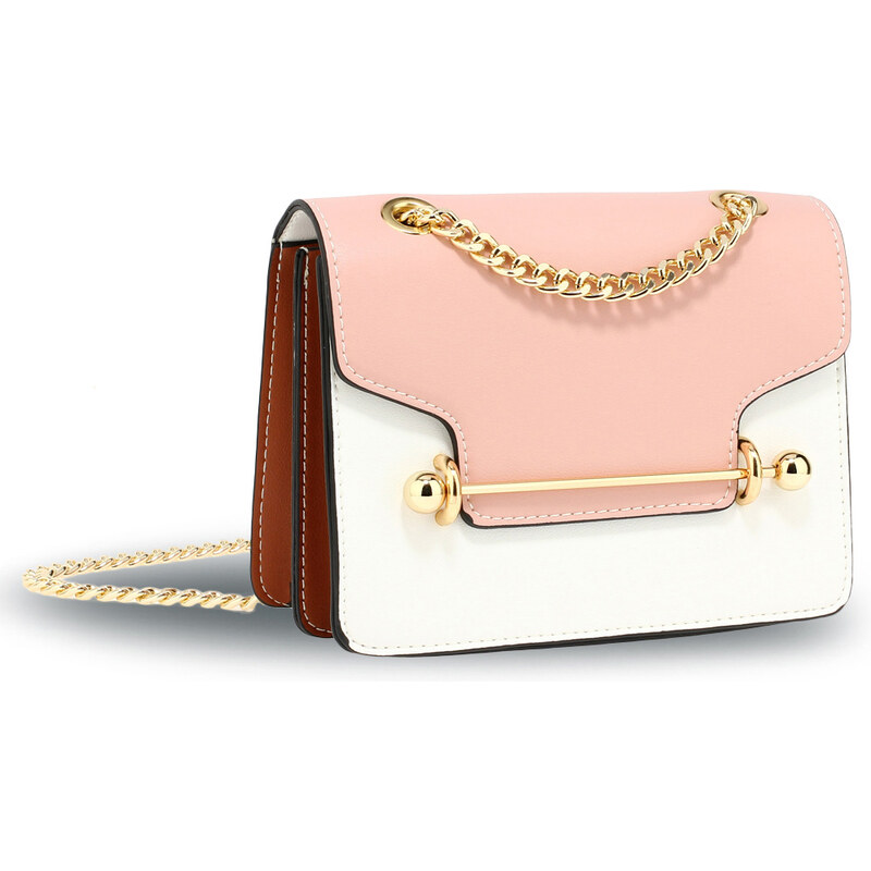 Anna Grace London Anna Grace Růžová/Bílá/Hnědá Kabelka crossbody 48987592