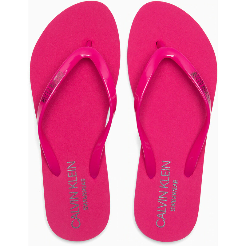 Pantofle KW0KW00397-507 růžová - Calvin Klein