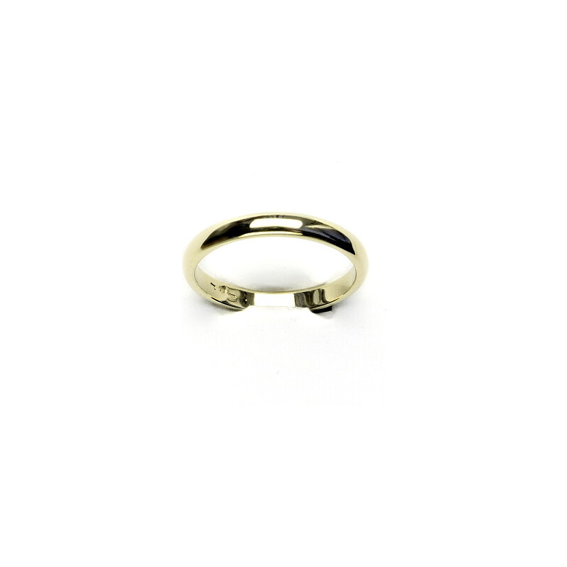 Čištín s.r.o. Zlatý prsten, hladký kroužek 3 mm, žluté zlato - T