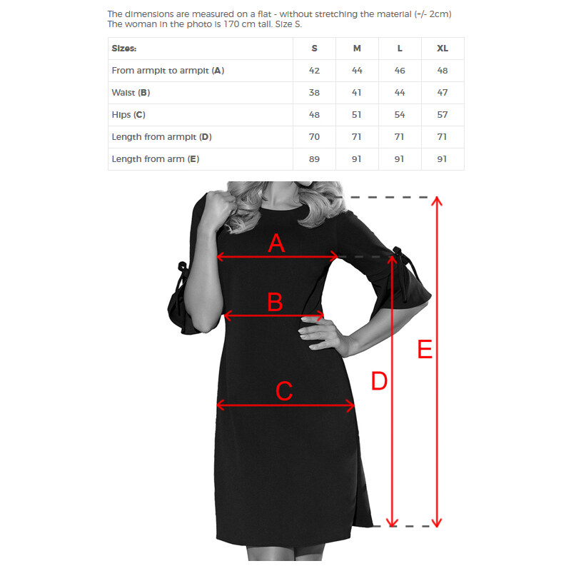 numoco Černé květované dámské trapézové šaty s rozšířenými rukávy model 7273635