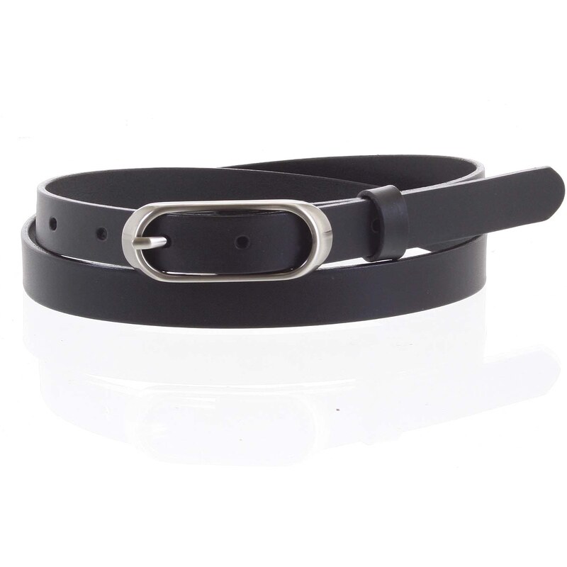 Penny Belts Stylový dámský kožený opasek Nora černý vel. 100