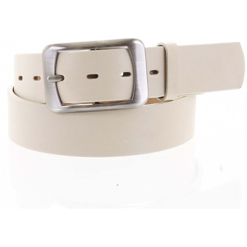 Penny Belts Stylový dámský kožený opasek Olga béžový vel. 90