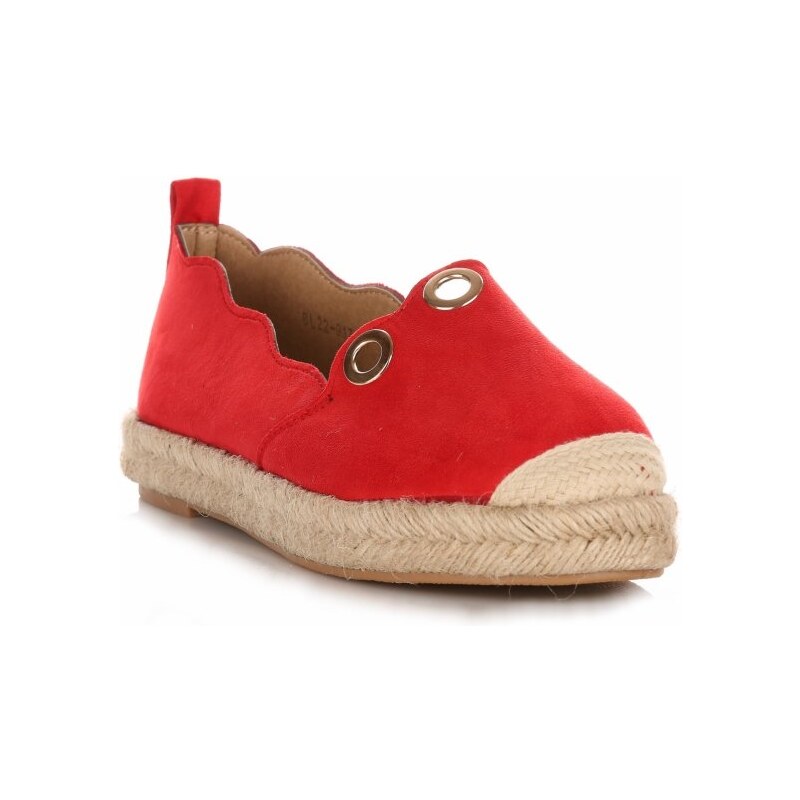 dámské espadrilky Belluci červená BL22-917 17243763