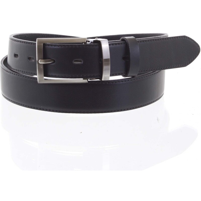 Penny Belts Pánský kožený opasek Ctibor černý vel. 95