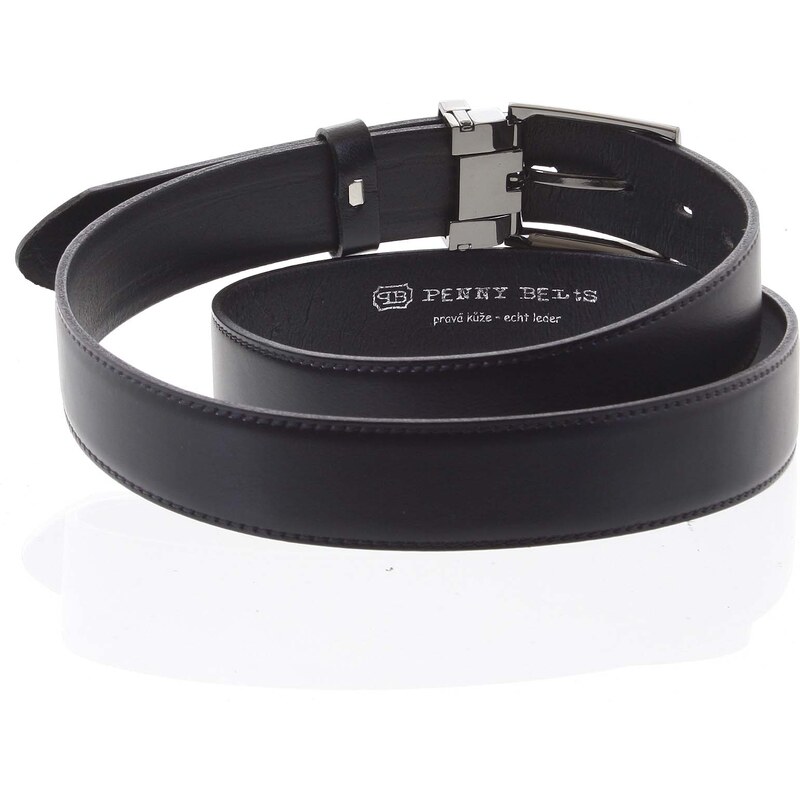 Penny Belts Pánský kožený opasek Ctibor černý vel. 95