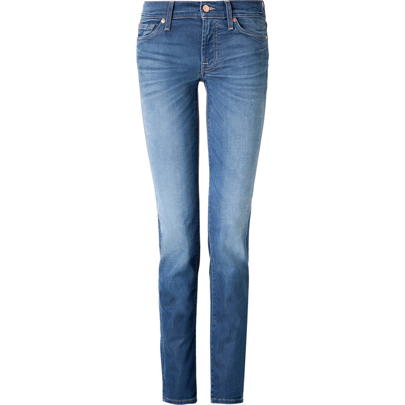 Seven for all Mankind Roxanne Mid Rise Jeans in Rich Indigo