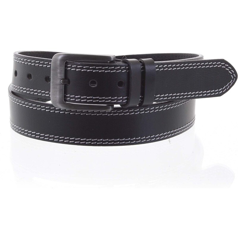Penny Belts Pánský kožený opasek CHRISTOPHE vel. 95, černý