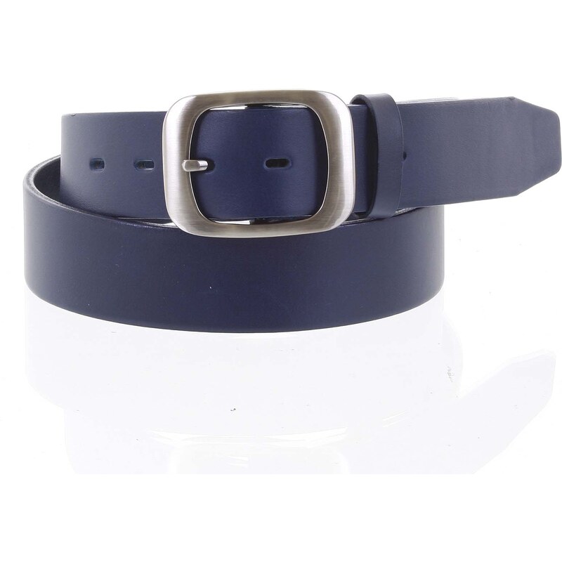 Penny Belts Dámský kožený opasek Dana modrý vel. 100