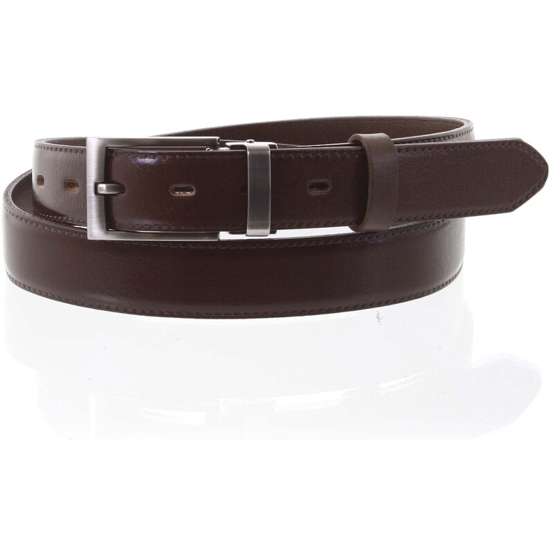 Penny Belts Pánský kožený opasek Marcel hnědý vel. 115