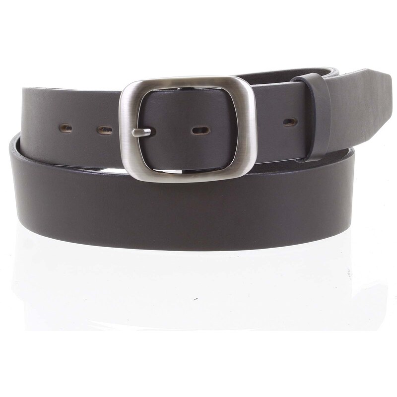 Penny Belts Dámský kožený opasek šedý - PB Ester 90 šedá