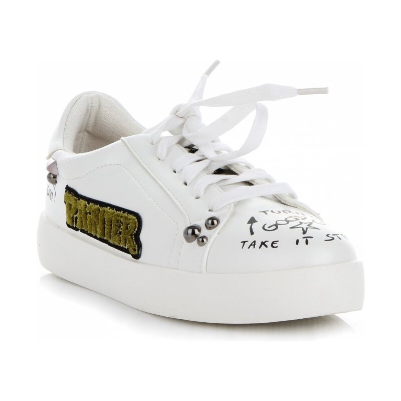 dámské tenisky Ideal Shoes černá A9272 98322007