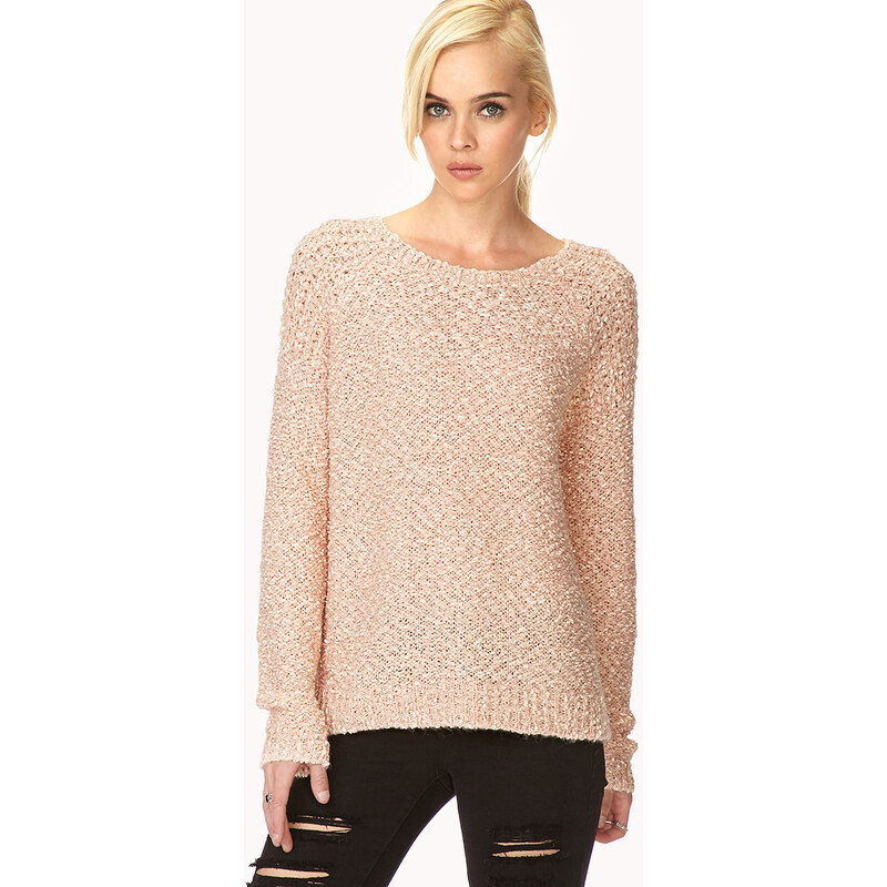 FOREVER21 Everyday Textured Knit Sweater