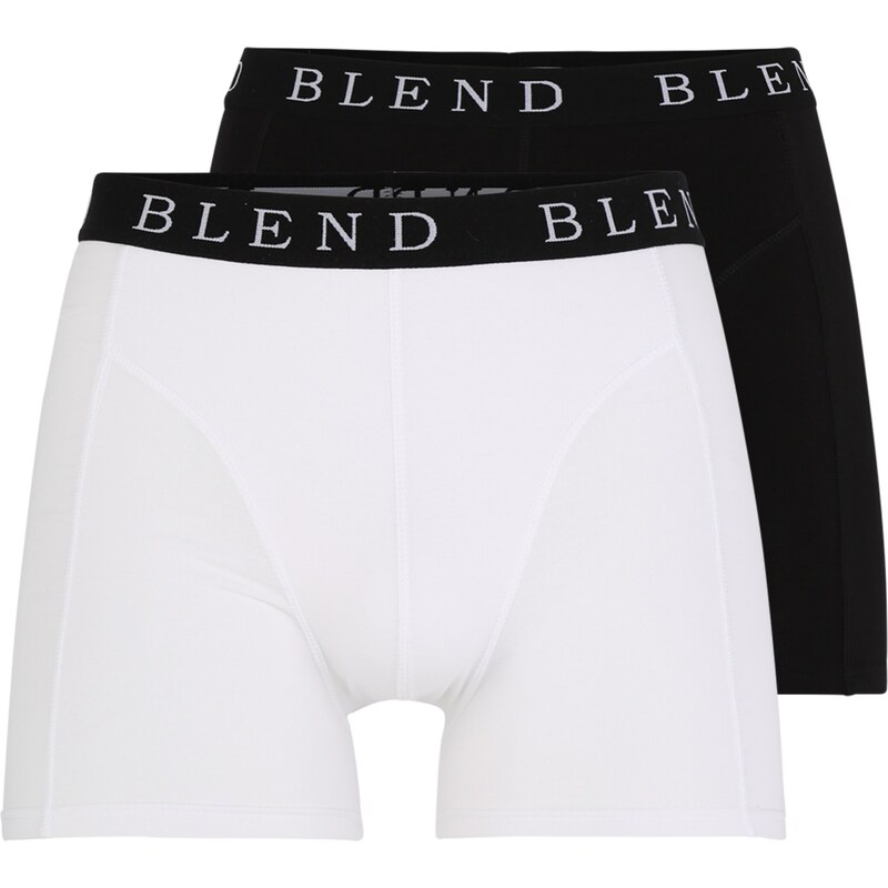 BLEND Boxerky Ned černá / bílá