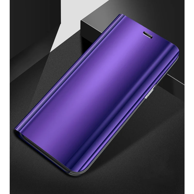 ALUM Zrcadlové flip pouzdro pro Samsung S8+fialové - GLAMI.cz