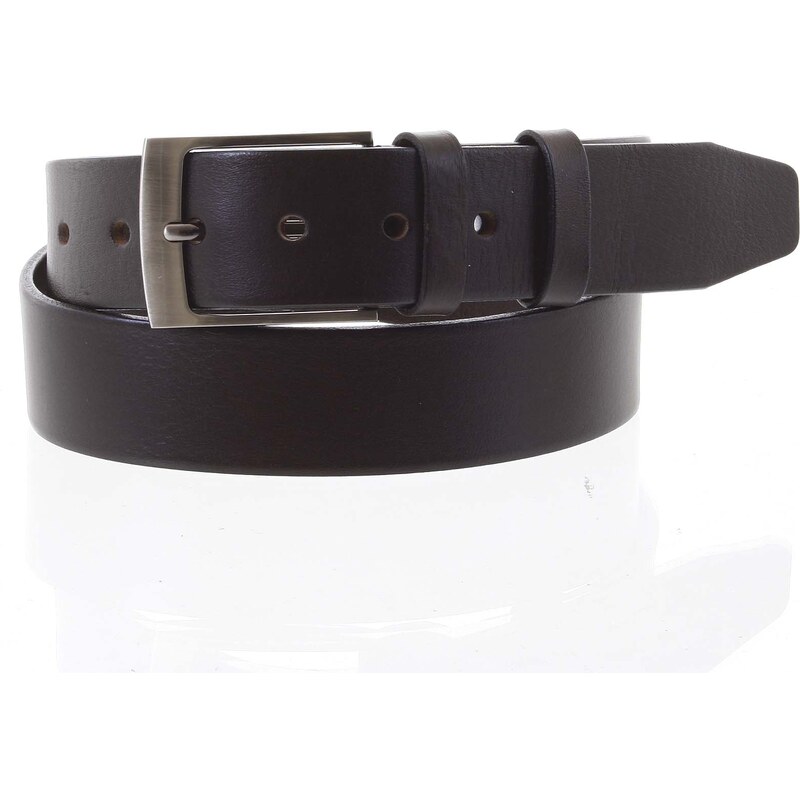 Penny Belts Pánský kožený opasek hnědý - PB Teodor 115 hnědá