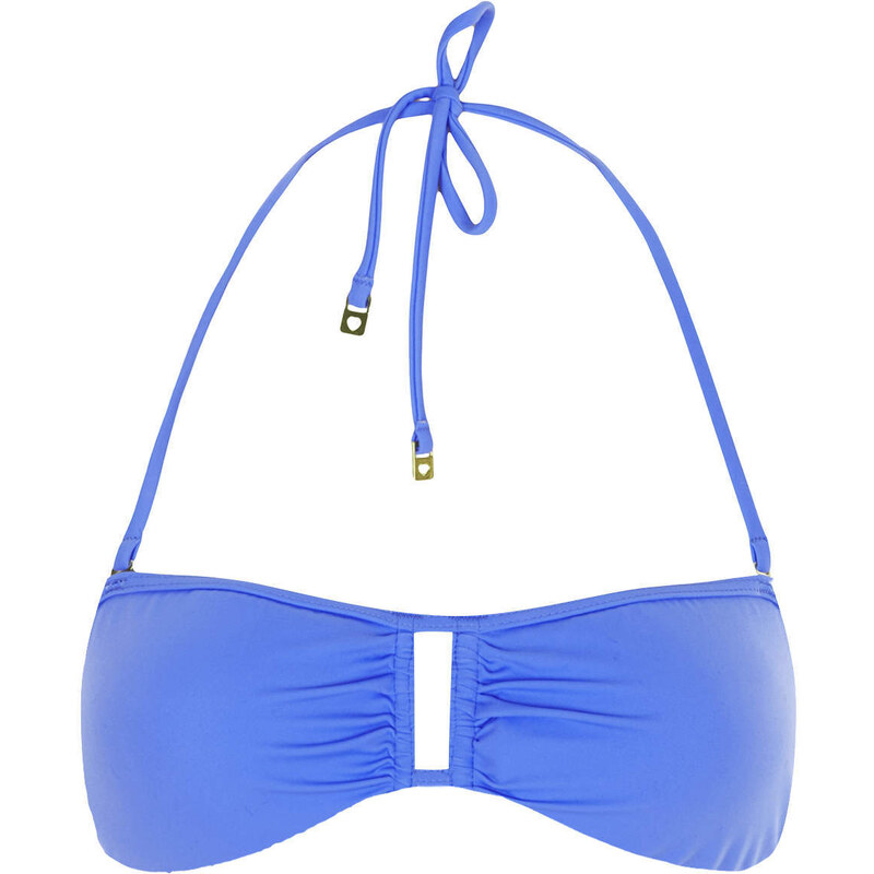 Topshop Bright Blue Bandeau Bikini Top