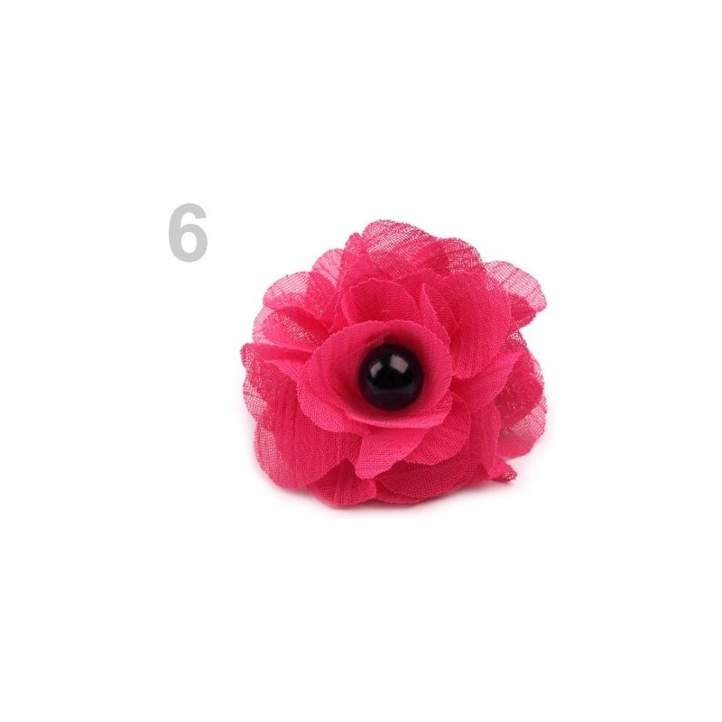 Prsten květ (1 ks) - 6 růžová malinová Stoklasa