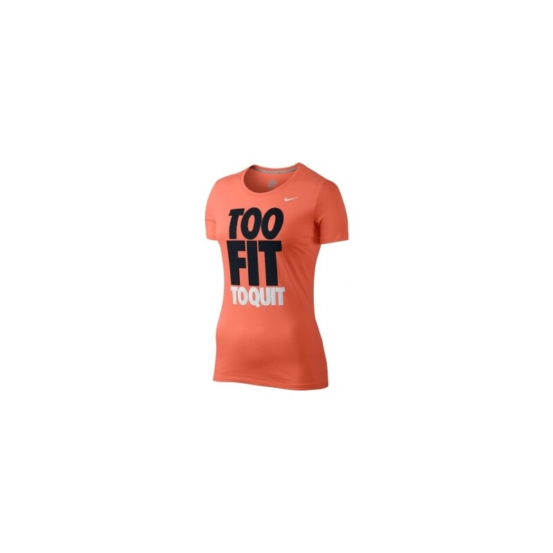 Nike TEE-TO FIT TO QUIT oranžová L