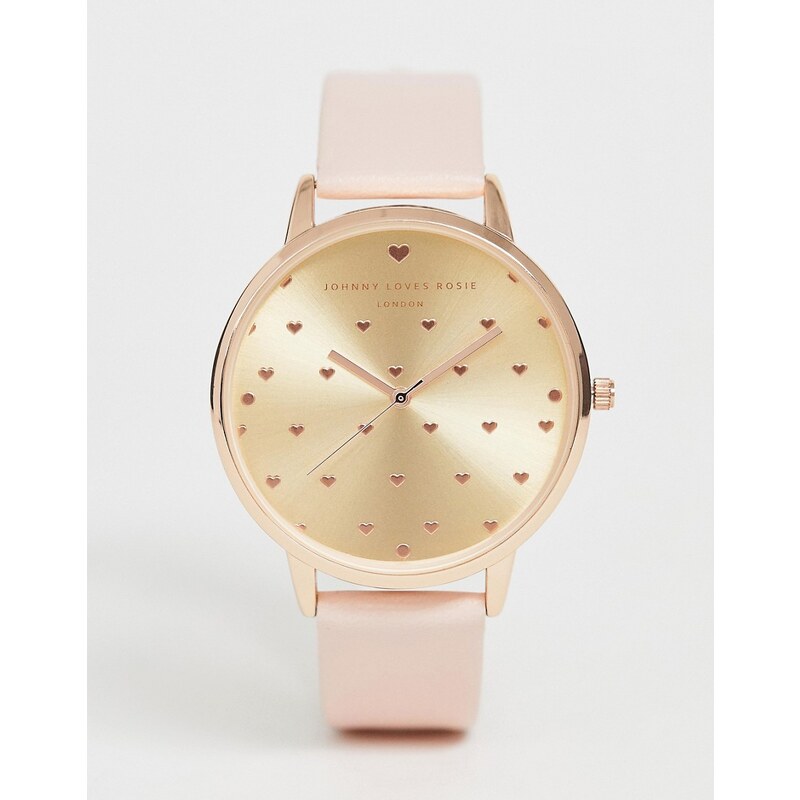 Johnny loves Rosie womens watch in pale pink Cream GLAMI.cz