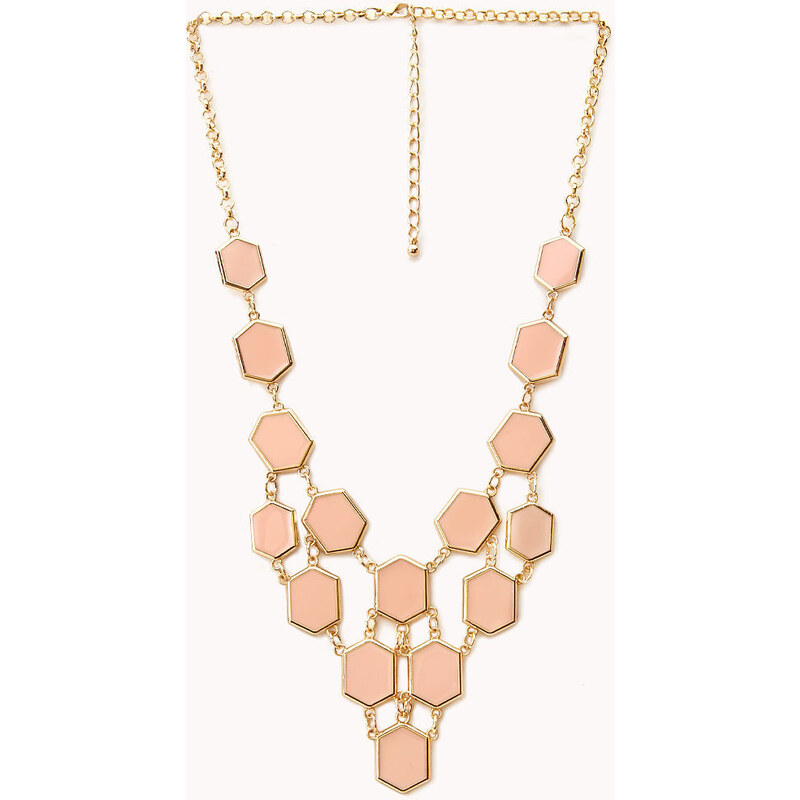 FOREVER21 Lacquered Beehive Bib Necklace