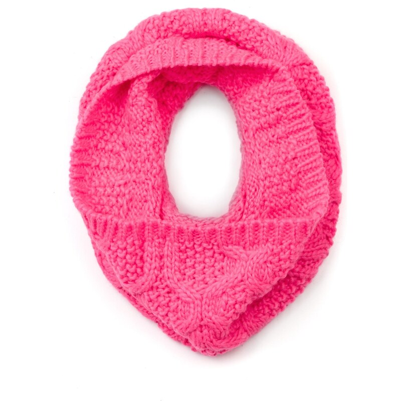 Marks and Spencer Neon Knitted Snood Scarf with Wool