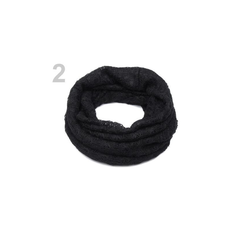 Nákrčník pletený (1 ks) - 2 černá Stoklasa