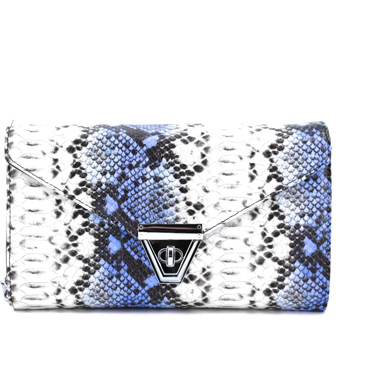 Elegantní kožená kabelka psaníčko Arteddy - modrá