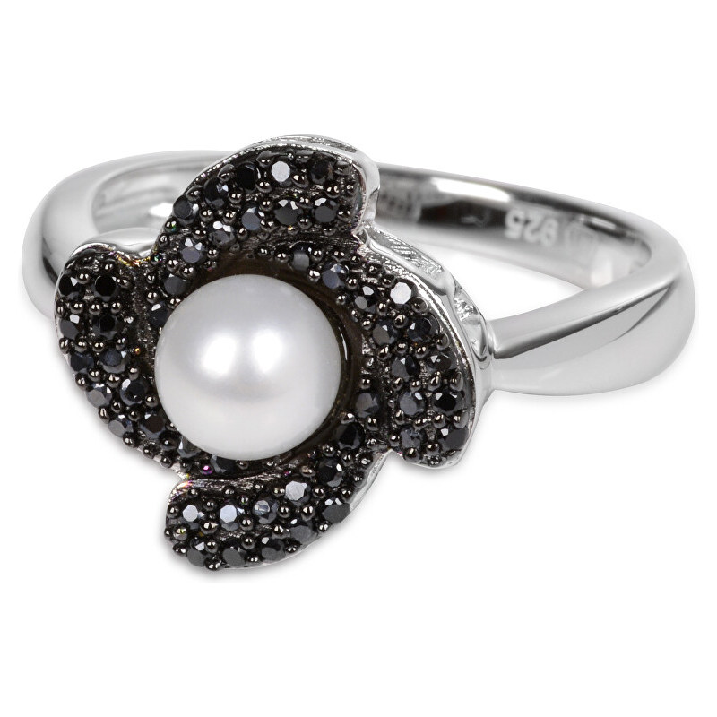 Silver Cat Stříbrný prsten s krystaly SC061