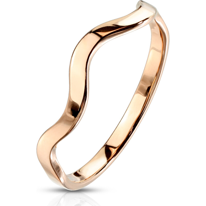 Atreya Personalizovaný šperk Ocelový prsten Wawy Rose Gold 115035010