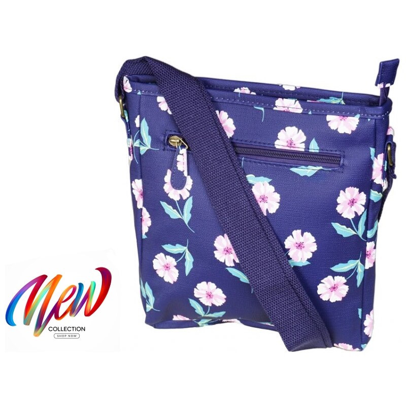 Nicole Brown Crossbody taška JBCB 311 FLOWER NAVY