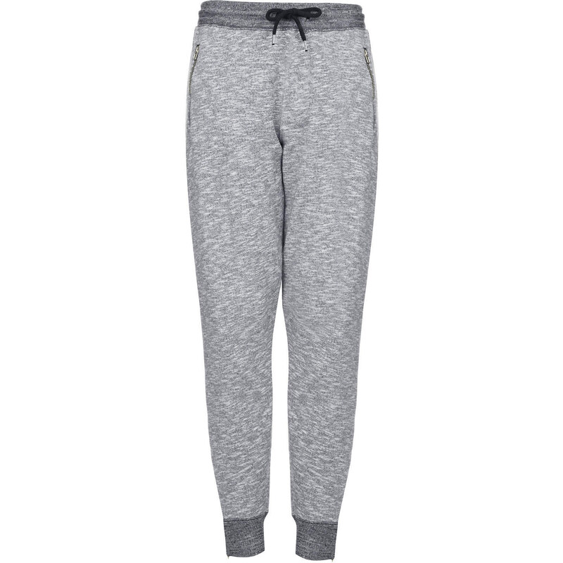 Topshop Luxe Salt and Pepper Joggers