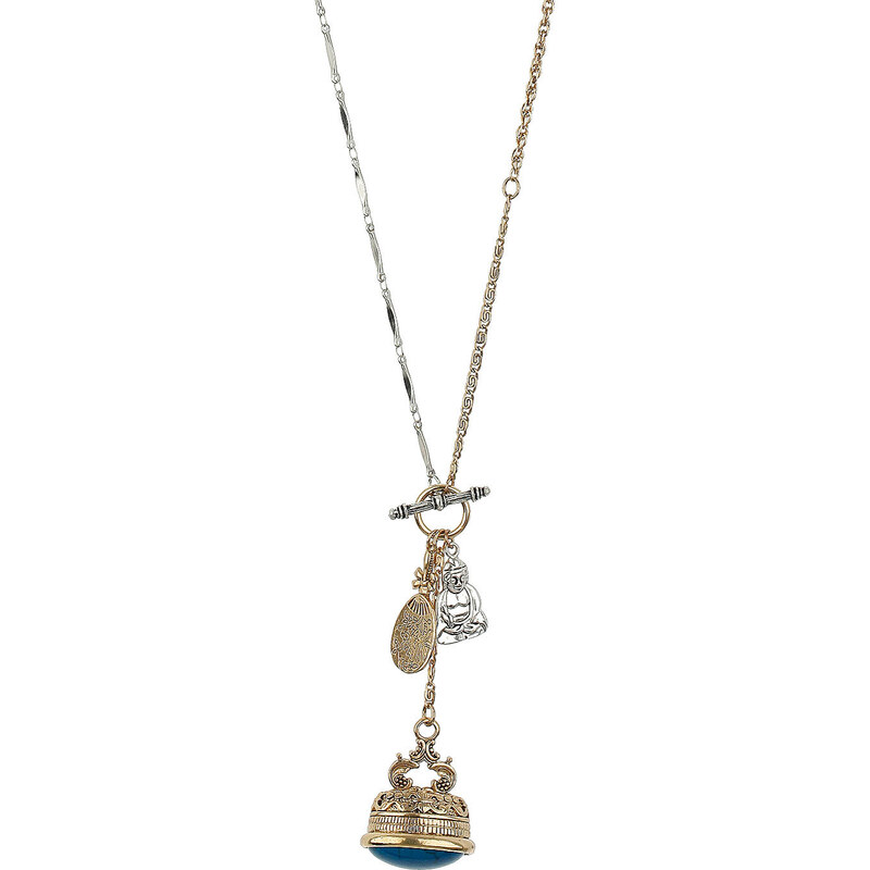 Topshop Freedom Found Collection Mixed Charm Necklace